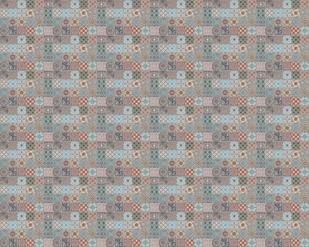 Toilettenrückwand Patchwork