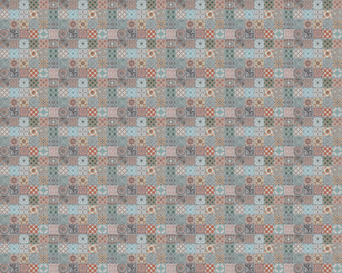Toilettenrückwand Patchwork