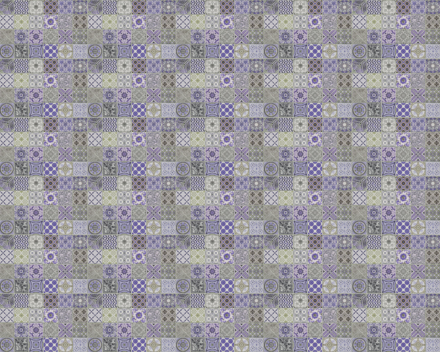 Toilettenrückwand Patchwork