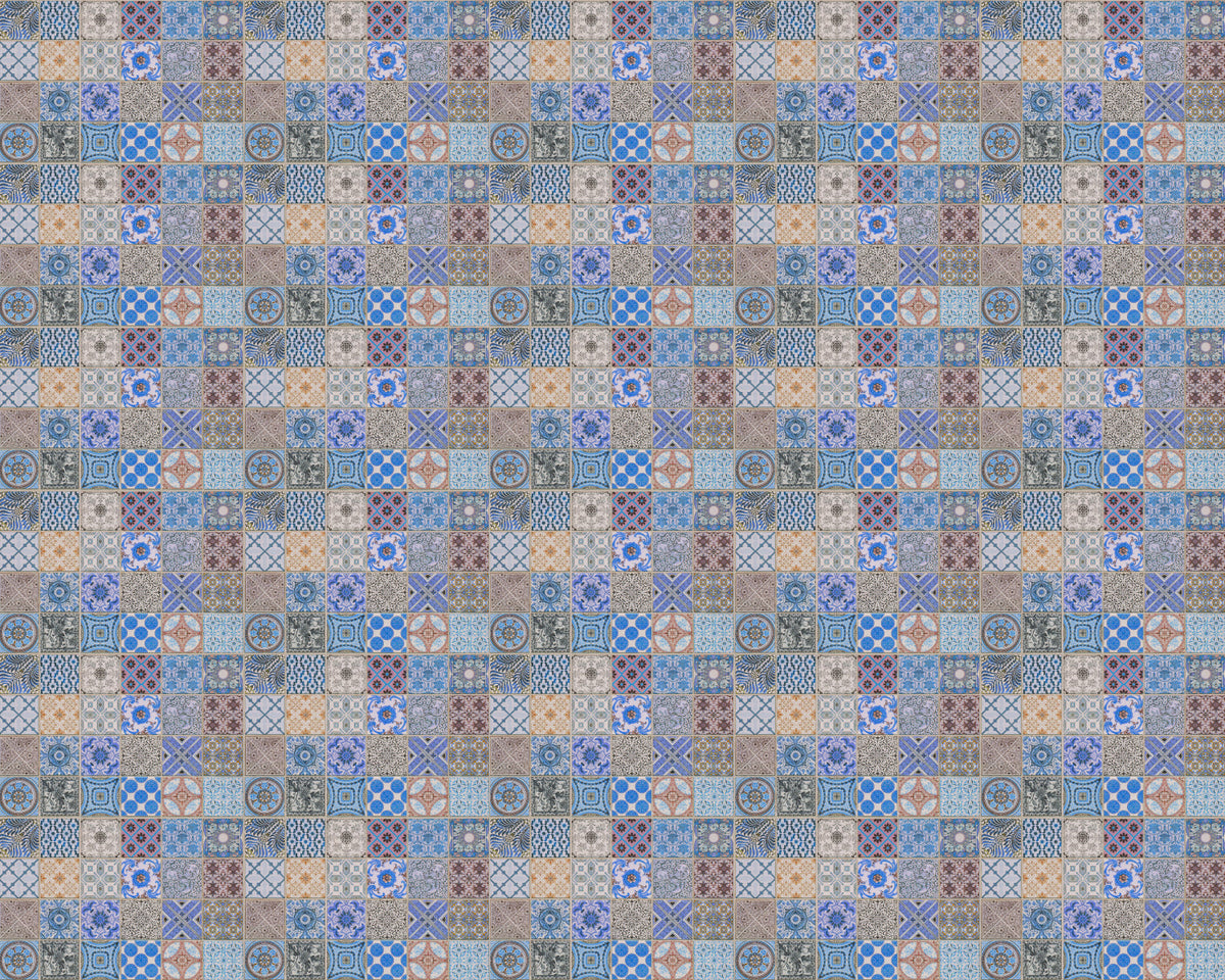 Toilettenrückwand Patchwork