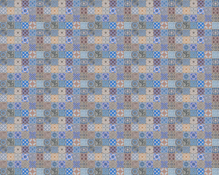 Toilettenrückwand Patchwork