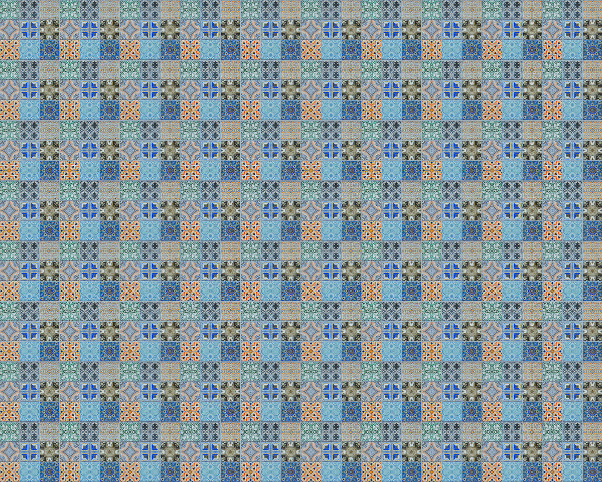 Toilettenrückwand Patchwork