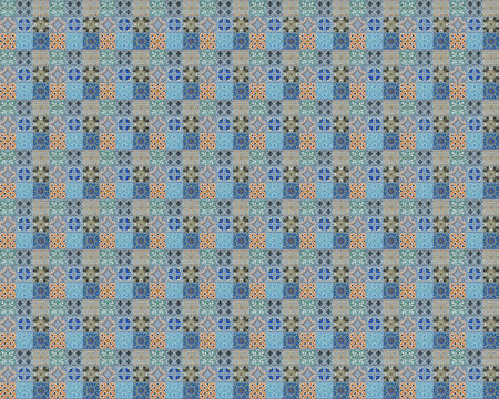 Toilettenrückwand Patchwork