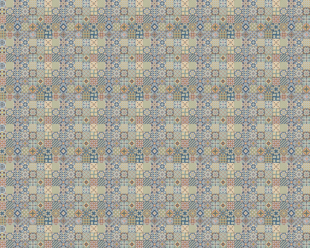 Toilettenrückwand Patchwork