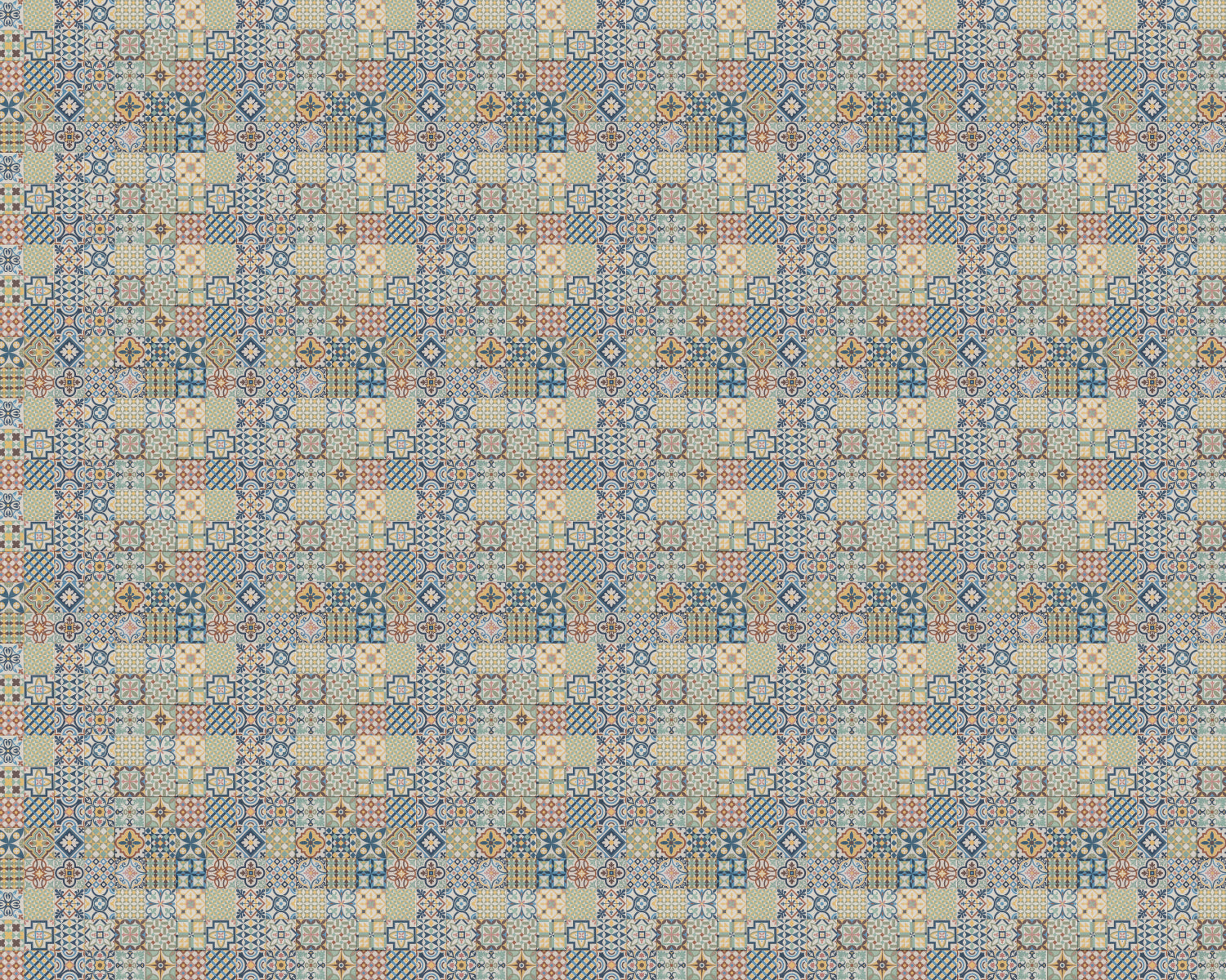 Toilettenrückwand Patchwork