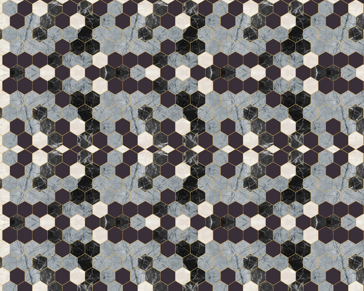 Toilettenrückwand Patchwork