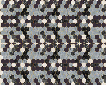 Toilettenrückwand Patchwork
