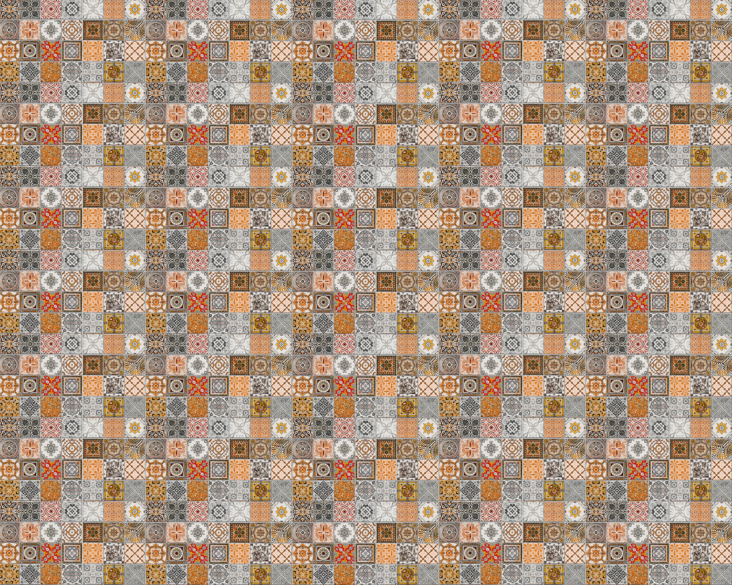 Toilettenrückwand Patchwork