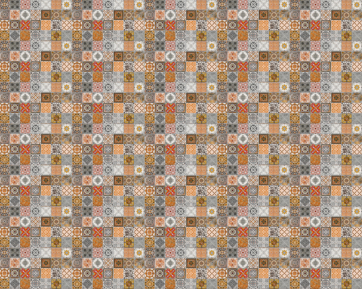 Toilettenrückwand Patchwork