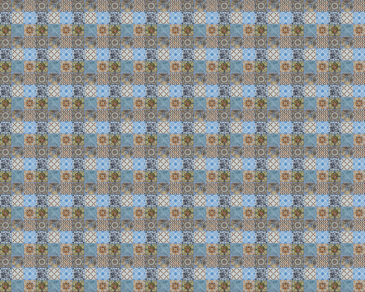 Toilettenrückwand Patchwork