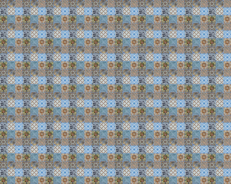 Toilettenrückwand Patchwork