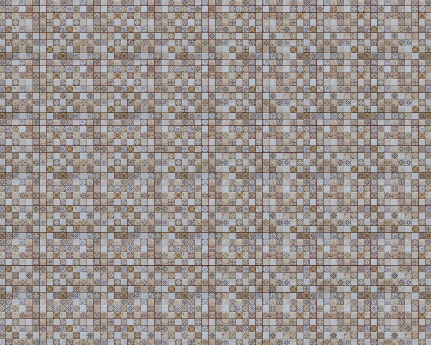 Toilettenrückwand Patchwork