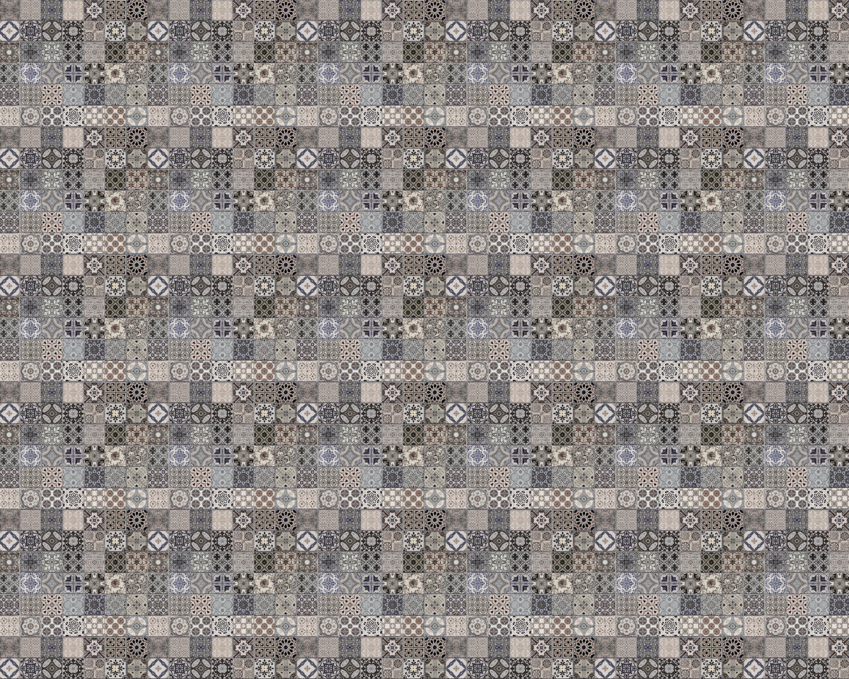 Toilettenrückwand Patchwork