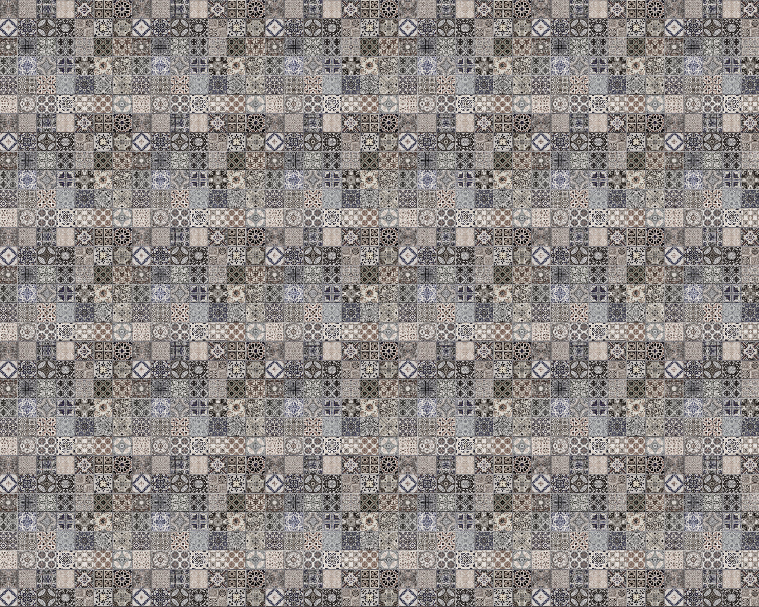 Toilettenrückwand Patchwork
