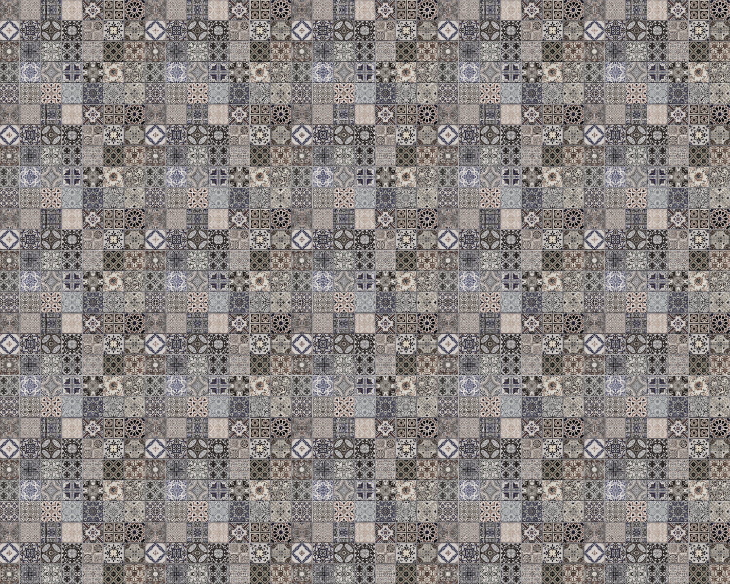 Toilettenrückwand Patchwork