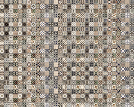 Toilettenrückwand Patchwork