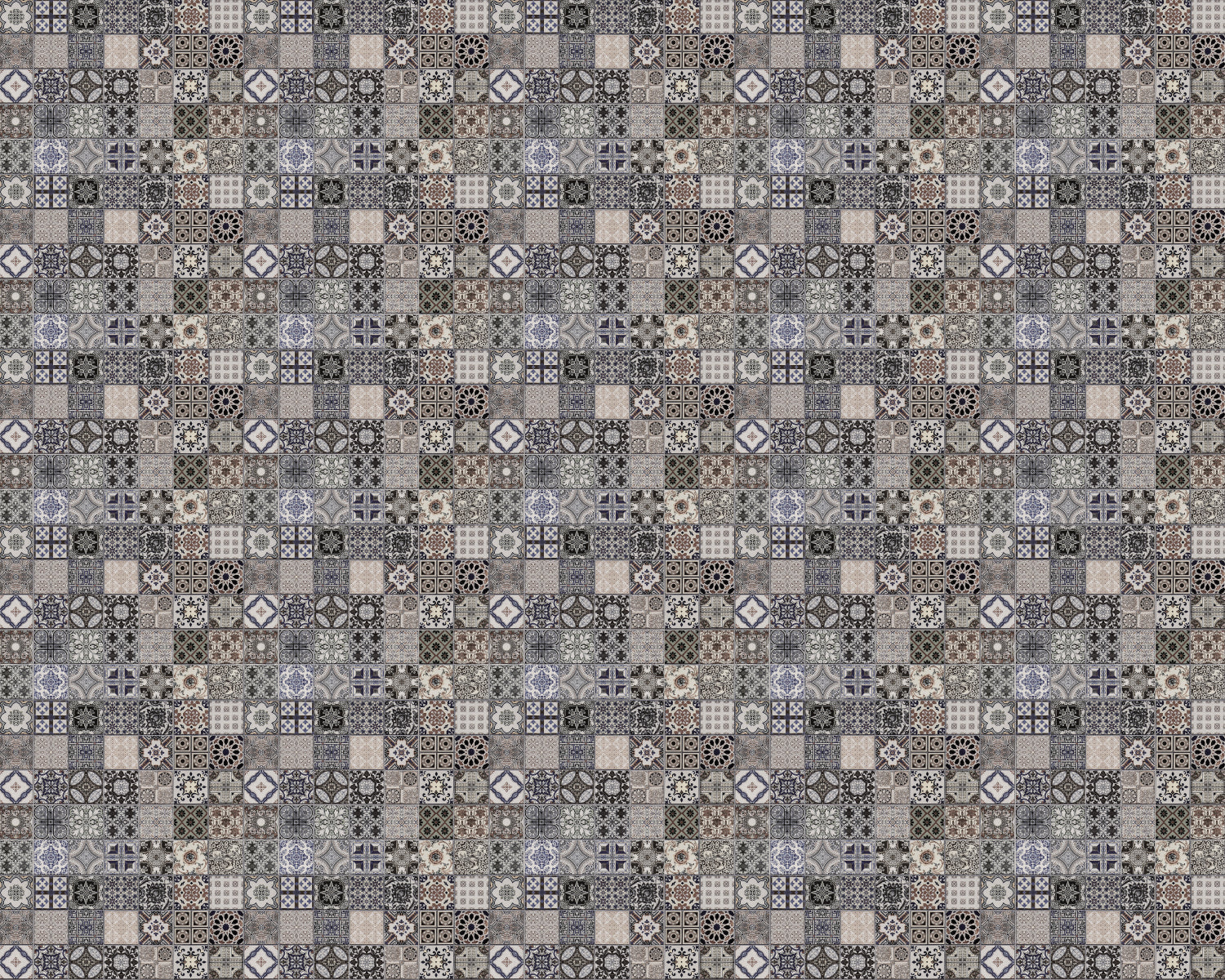 Toilettenrückwand Patchwork