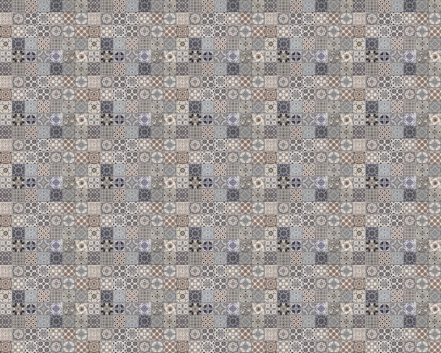 Toilettenrückwand Patchwork