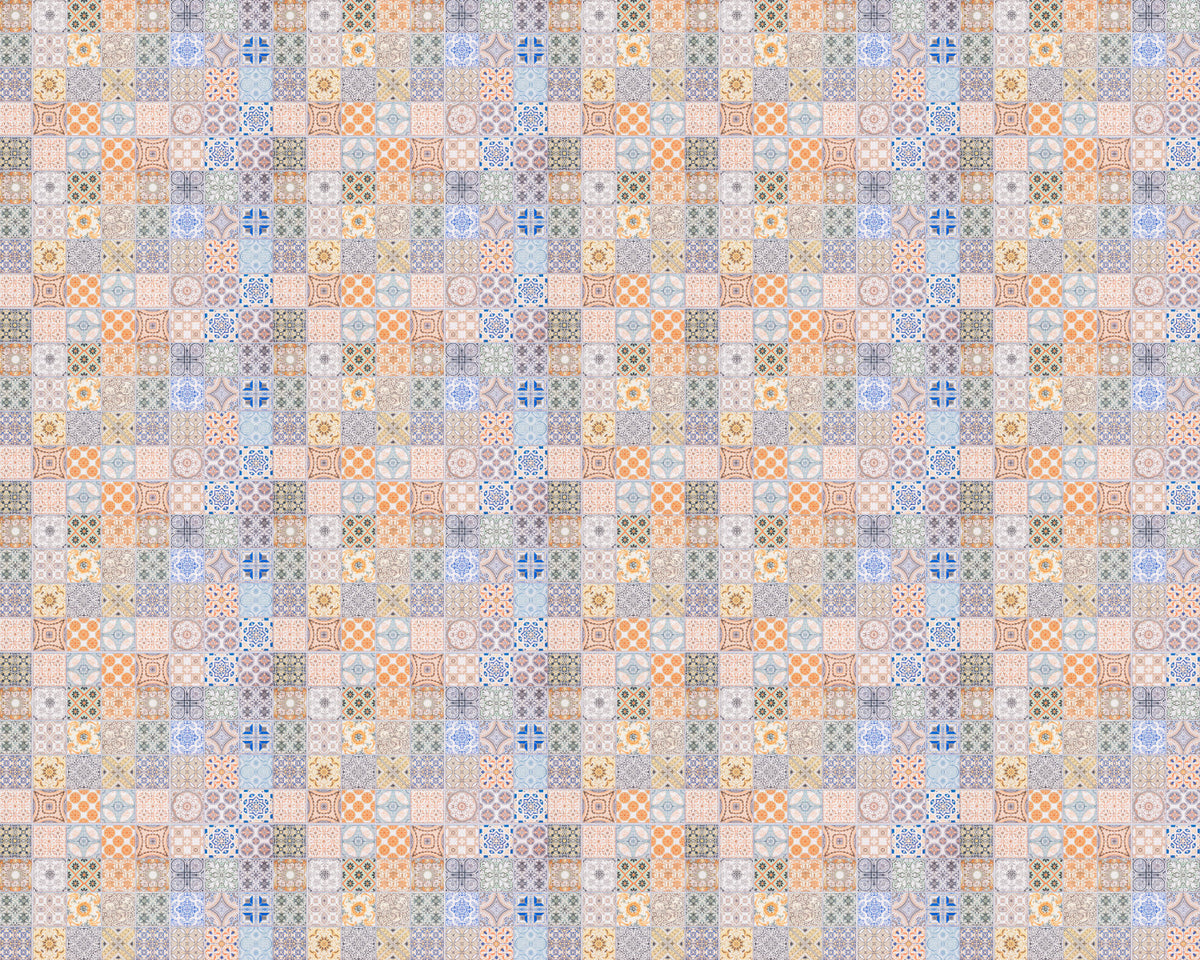 Toilettenrückwand Patchwork