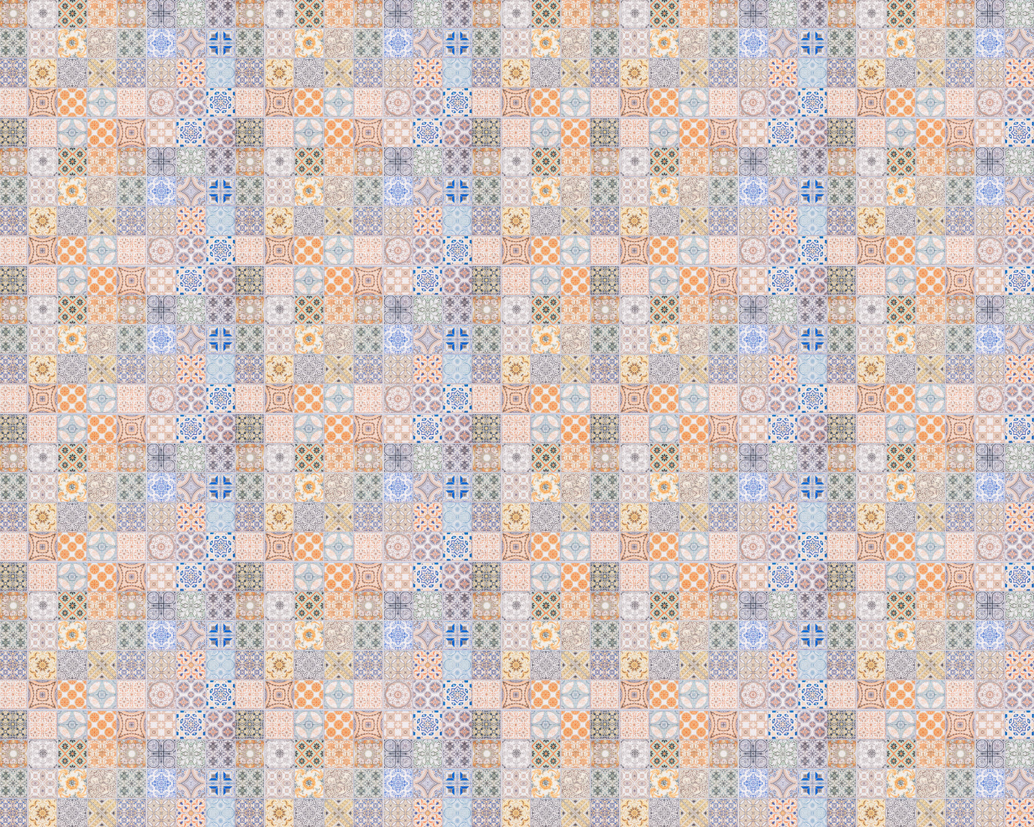 Toilettenrückwand Patchwork
