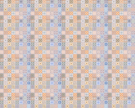 Toilettenrückwand Patchwork