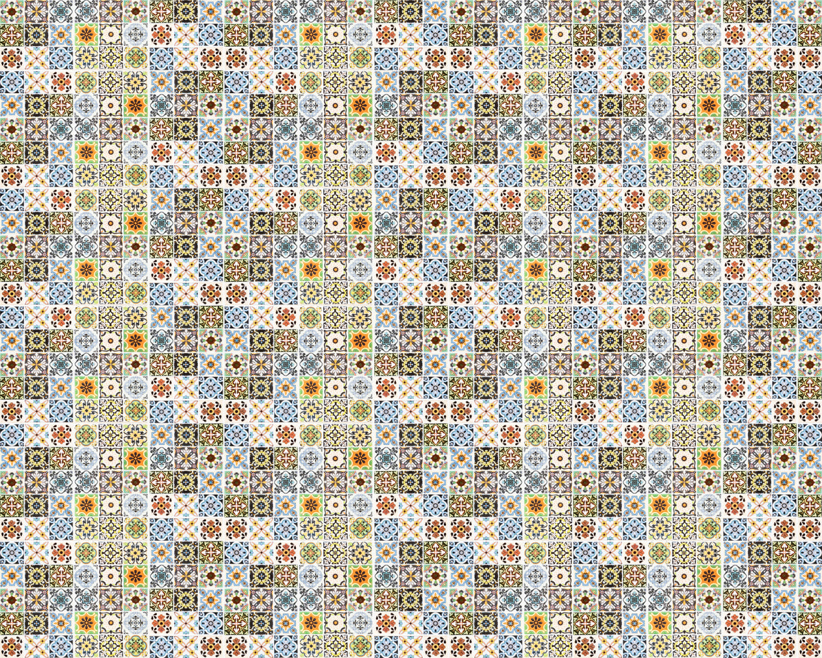 Toilettenrückwand Patchwork