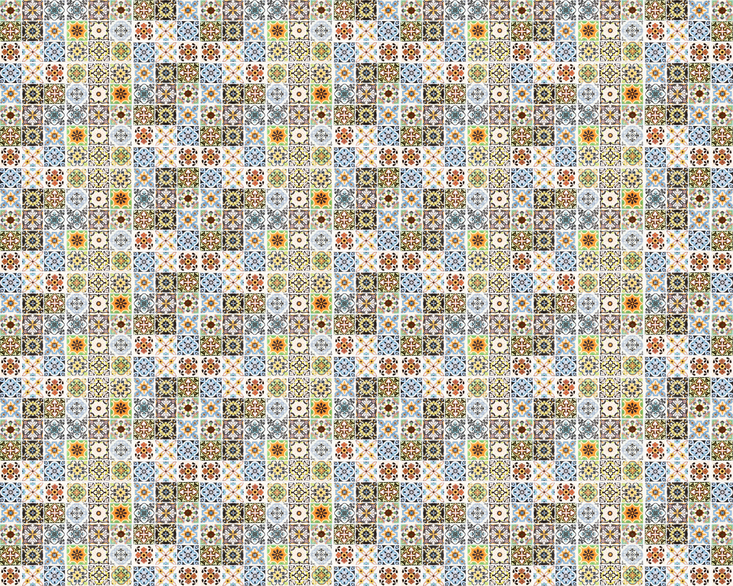 Toilettenrückwand Patchwork