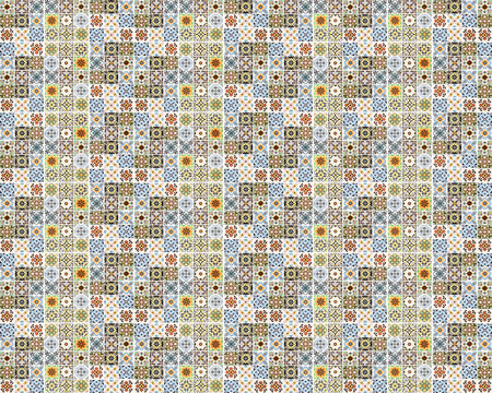 Toilettenrückwand Patchwork