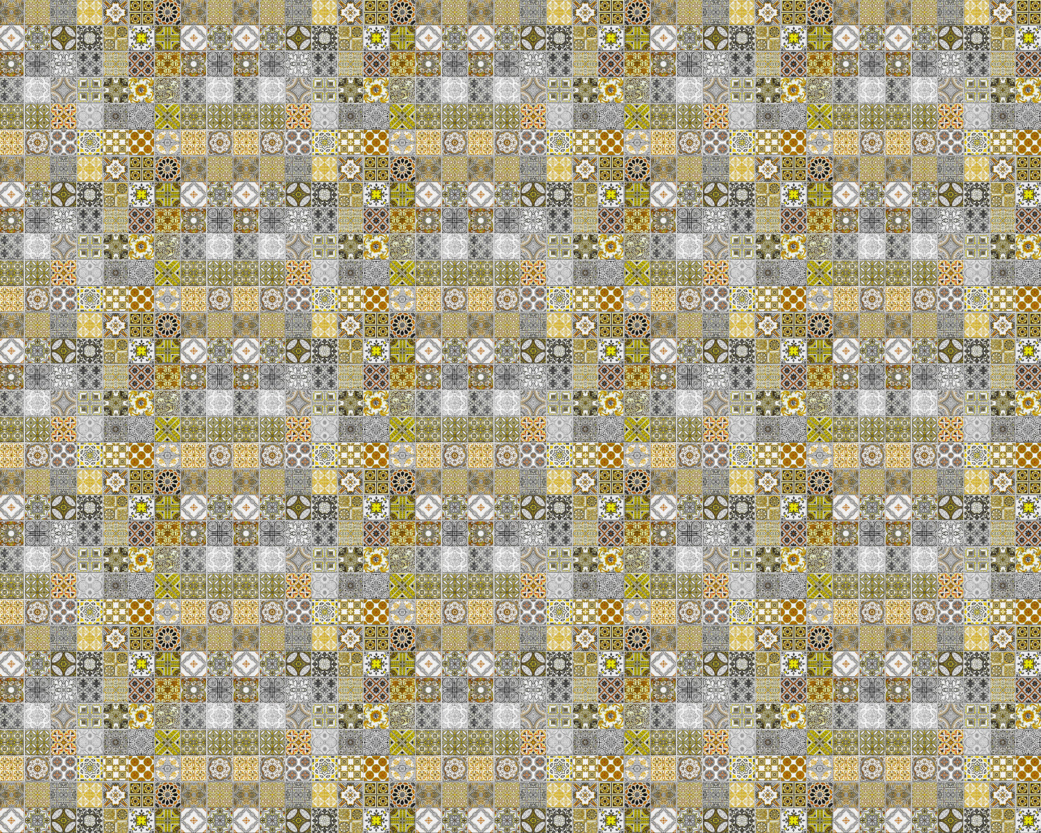 Toilettenrückwand Patchwork