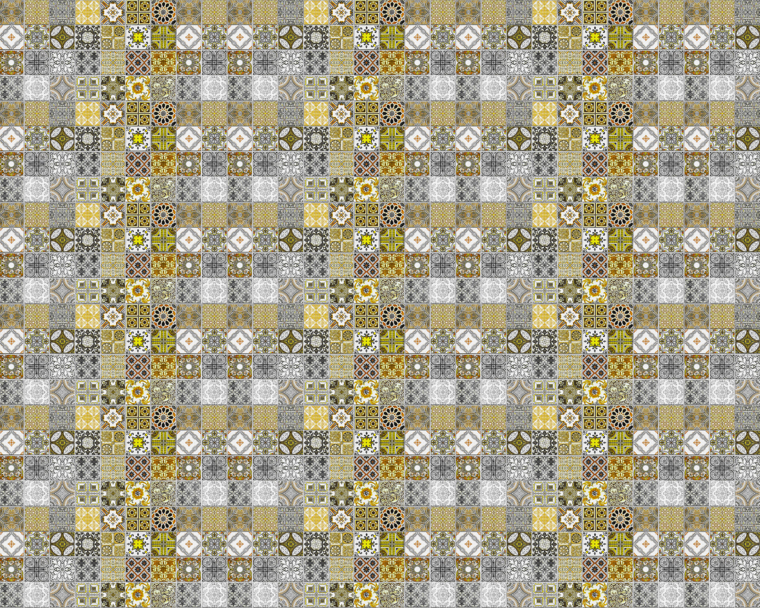Toilettenrückwand Patchwork