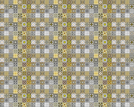 Toilettenrückwand Patchwork
