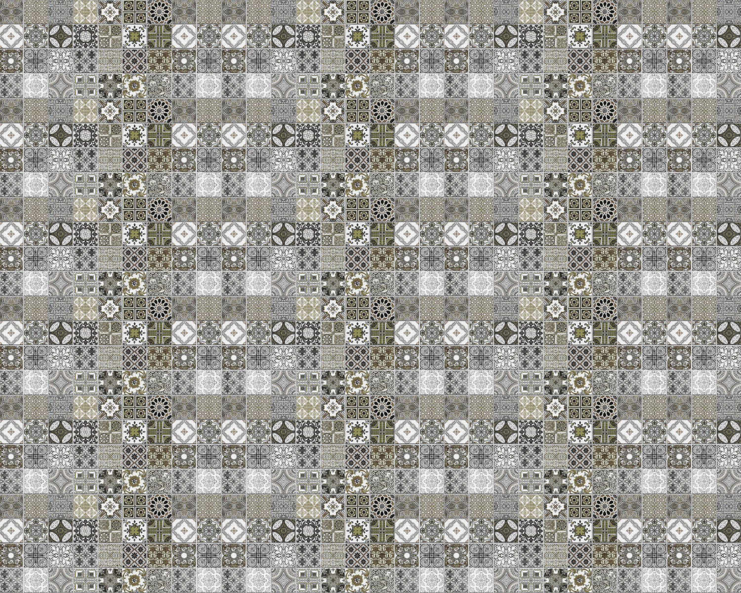 Toilettenrückwand Patchwork