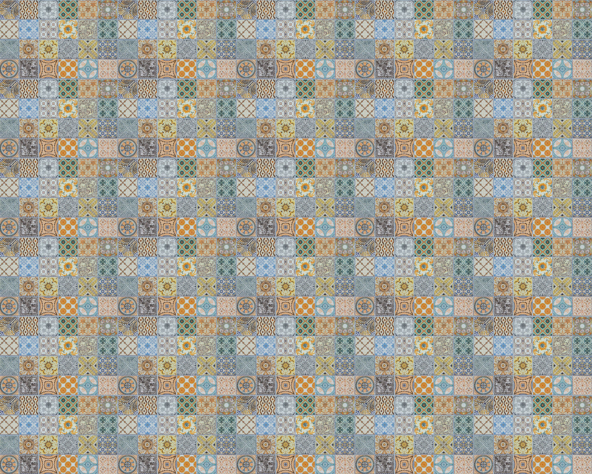 Toilettenrückwand Patchwork