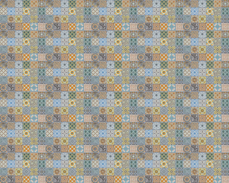 Toilettenrückwand Patchwork