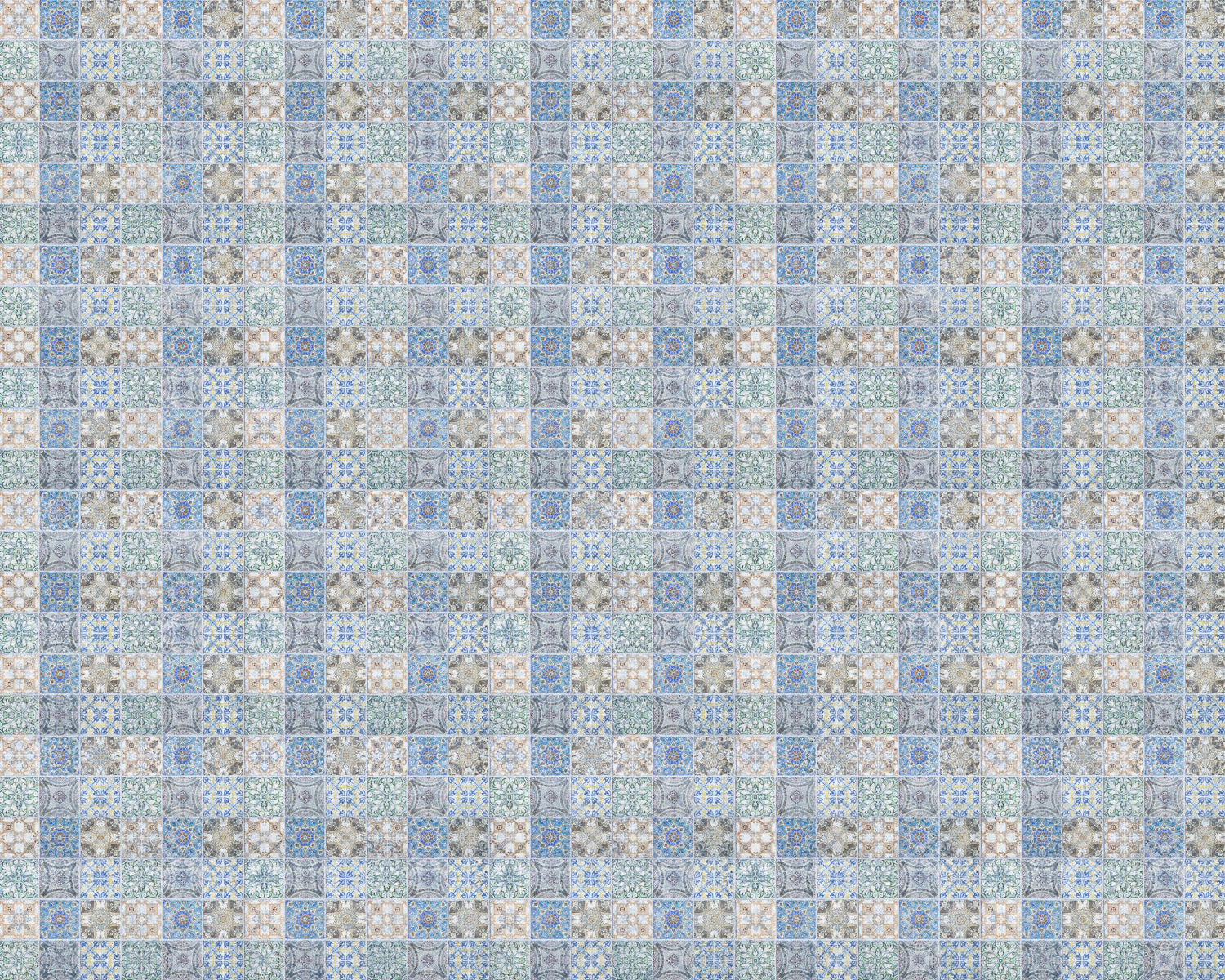 Toilettenrückwand Patchwork