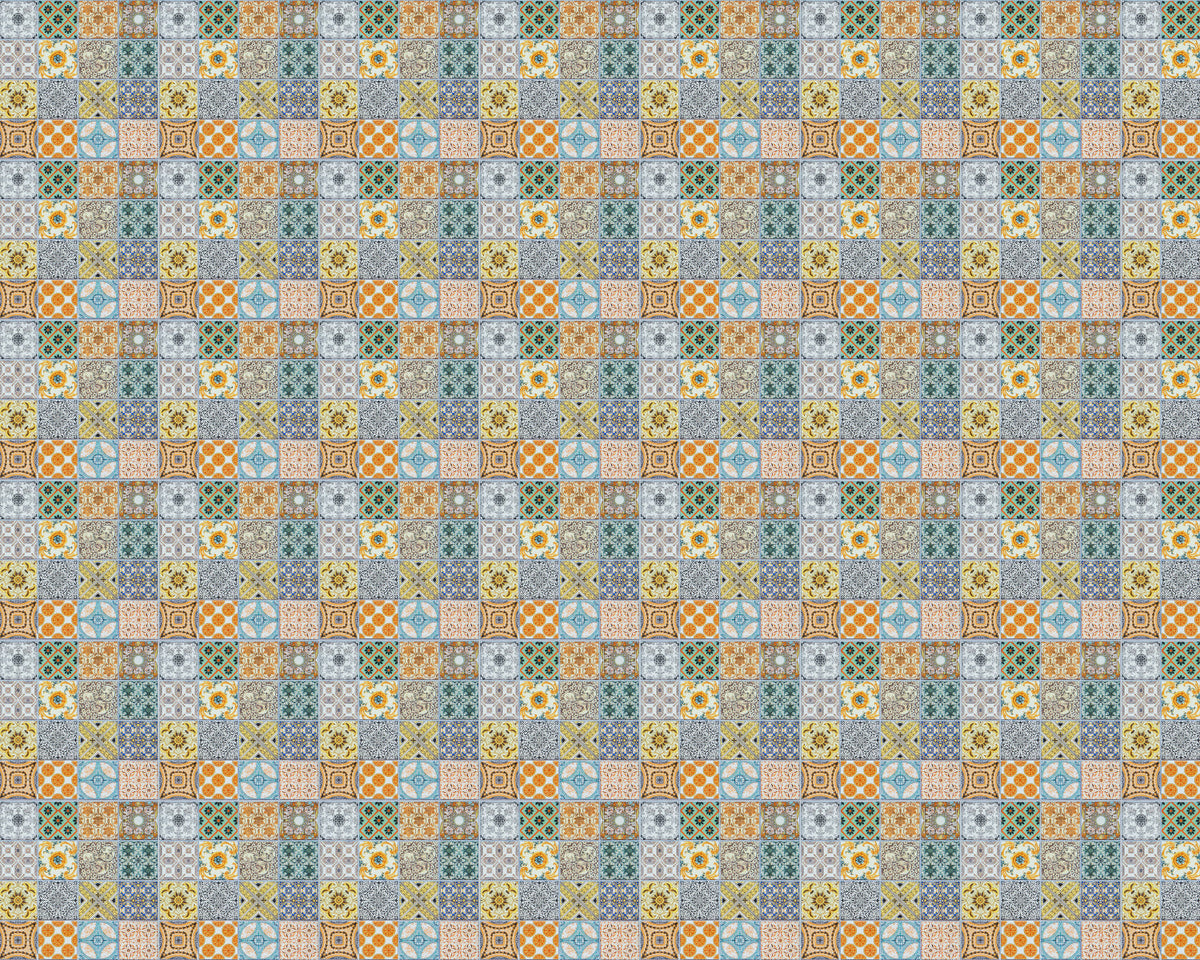 Toilettenrückwand Patchwork