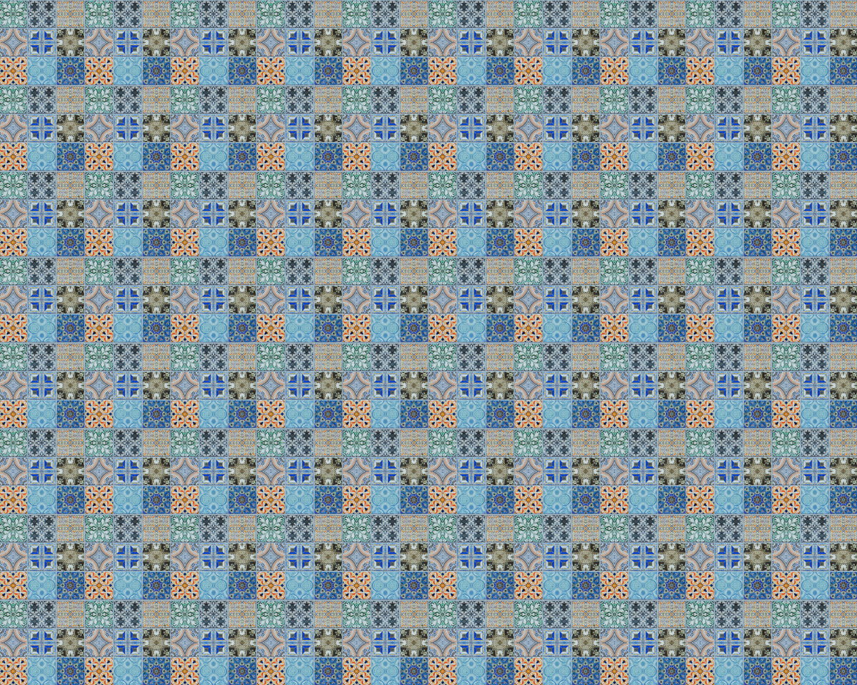Toilettenrückwand Patchwork