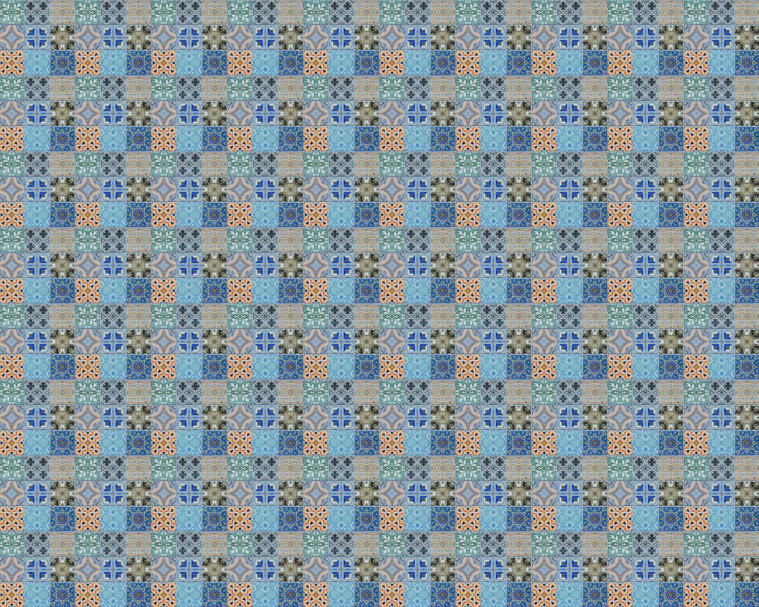 Toilettenrückwand Patchwork