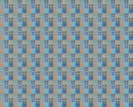 Toilettenrückwand Patchwork