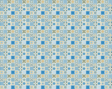 Toilettenrückwand Patchwork