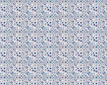 Toilettenrückwand Patchwork