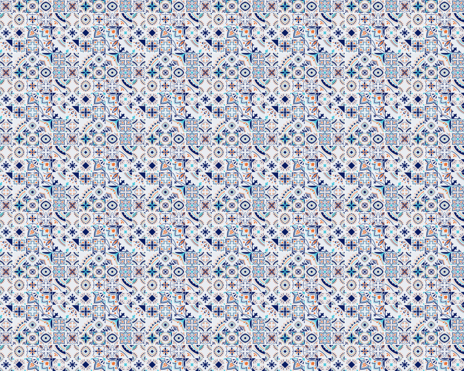 Toilettenrückwand Patchwork