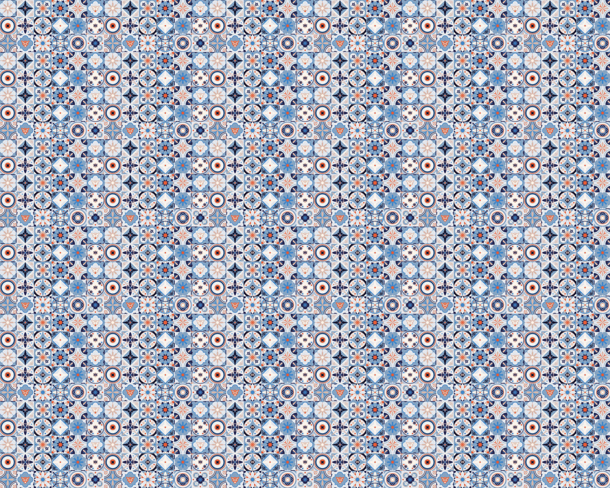 Toilettenrückwand Patchwork