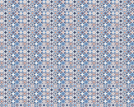 Toilettenrückwand Patchwork