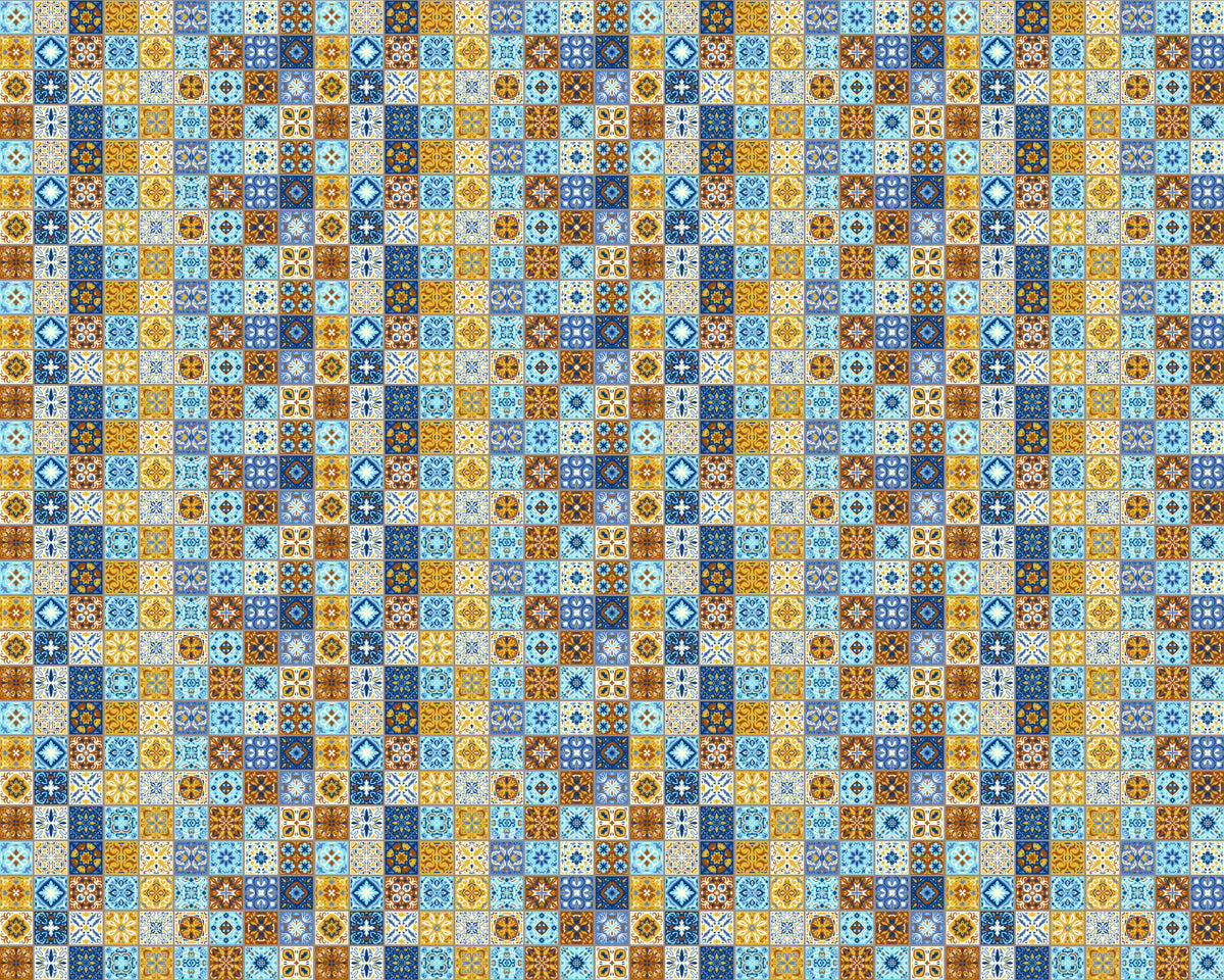 Toilettenrückwand Patchwork