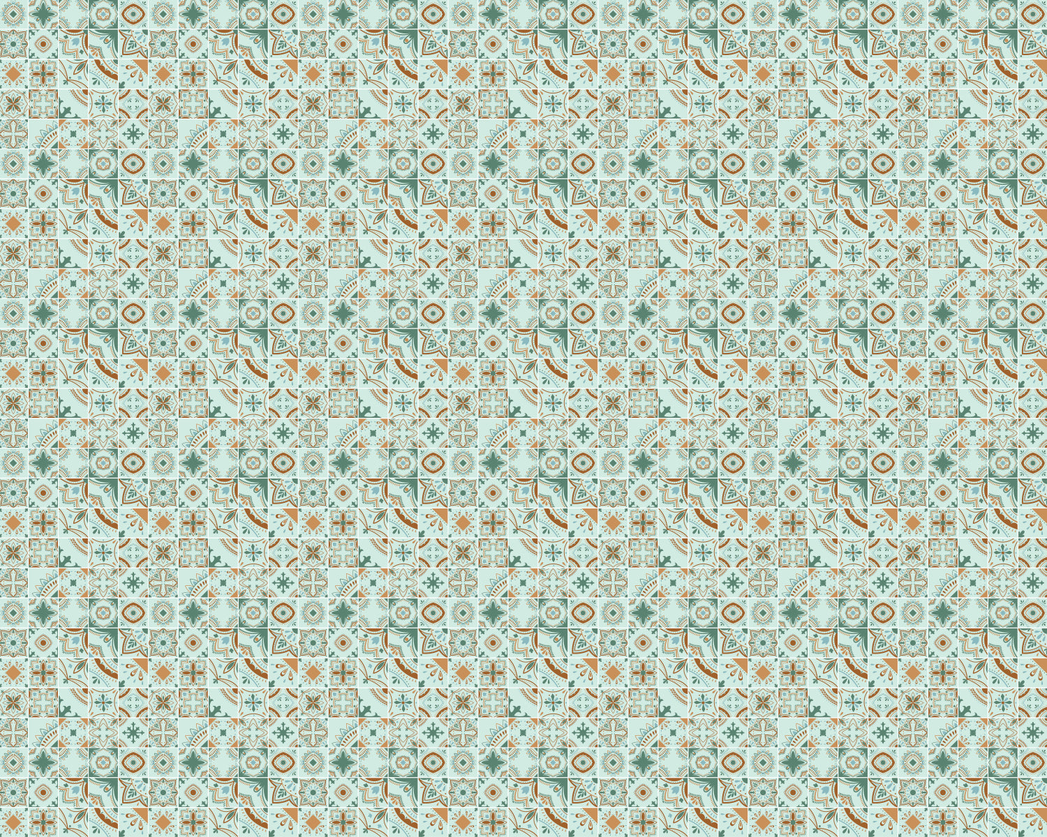 Toilettenrückwand Patchwork