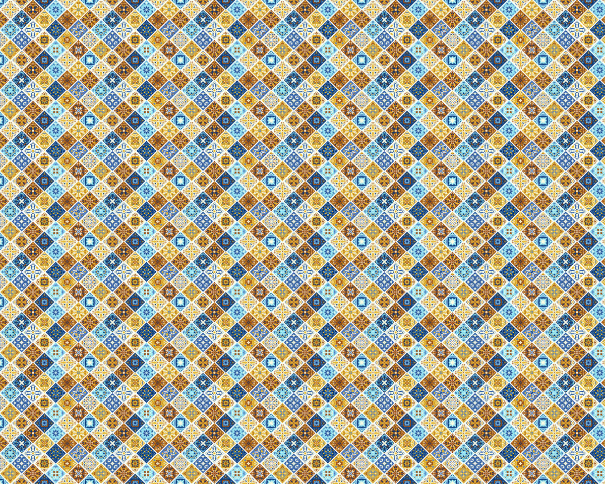 Toilettenrückwand Patchwork