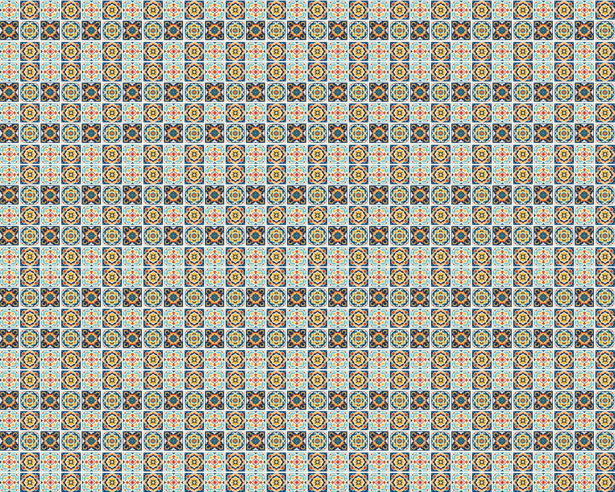 Toilettenrückwand Patchwork