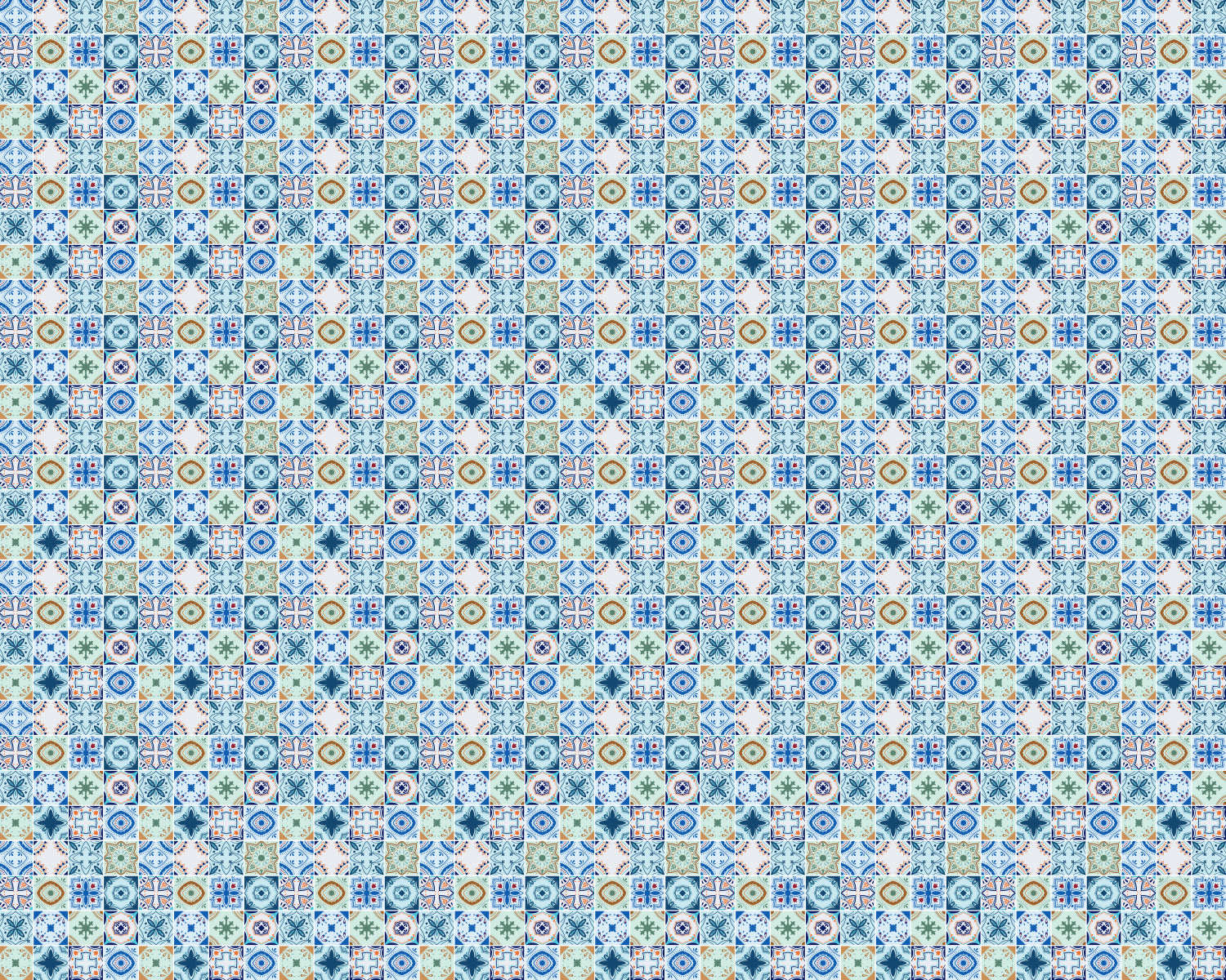 Toilettenrückwand Patchwork