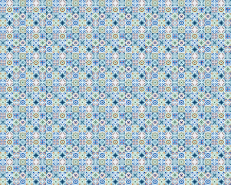 Toilettenrückwand Patchwork